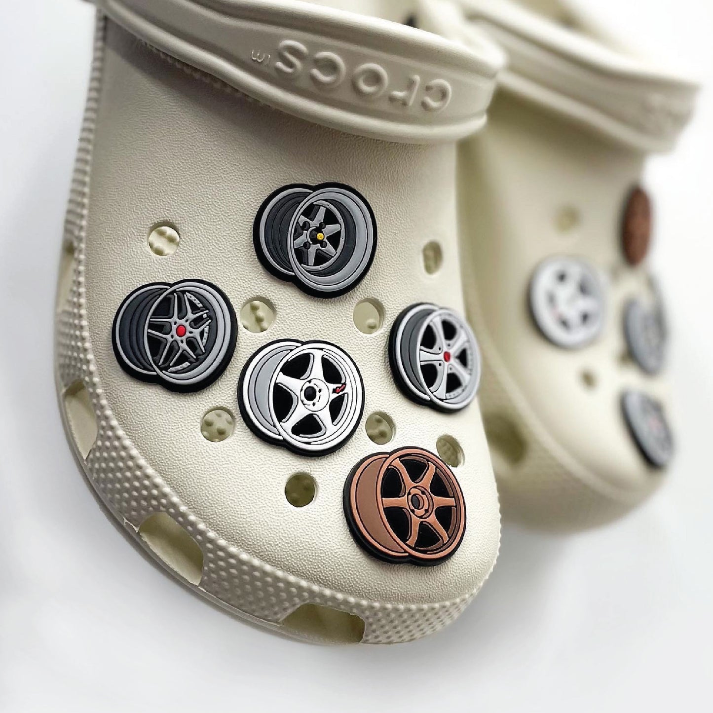JDM WHEEL CROC CHARMS